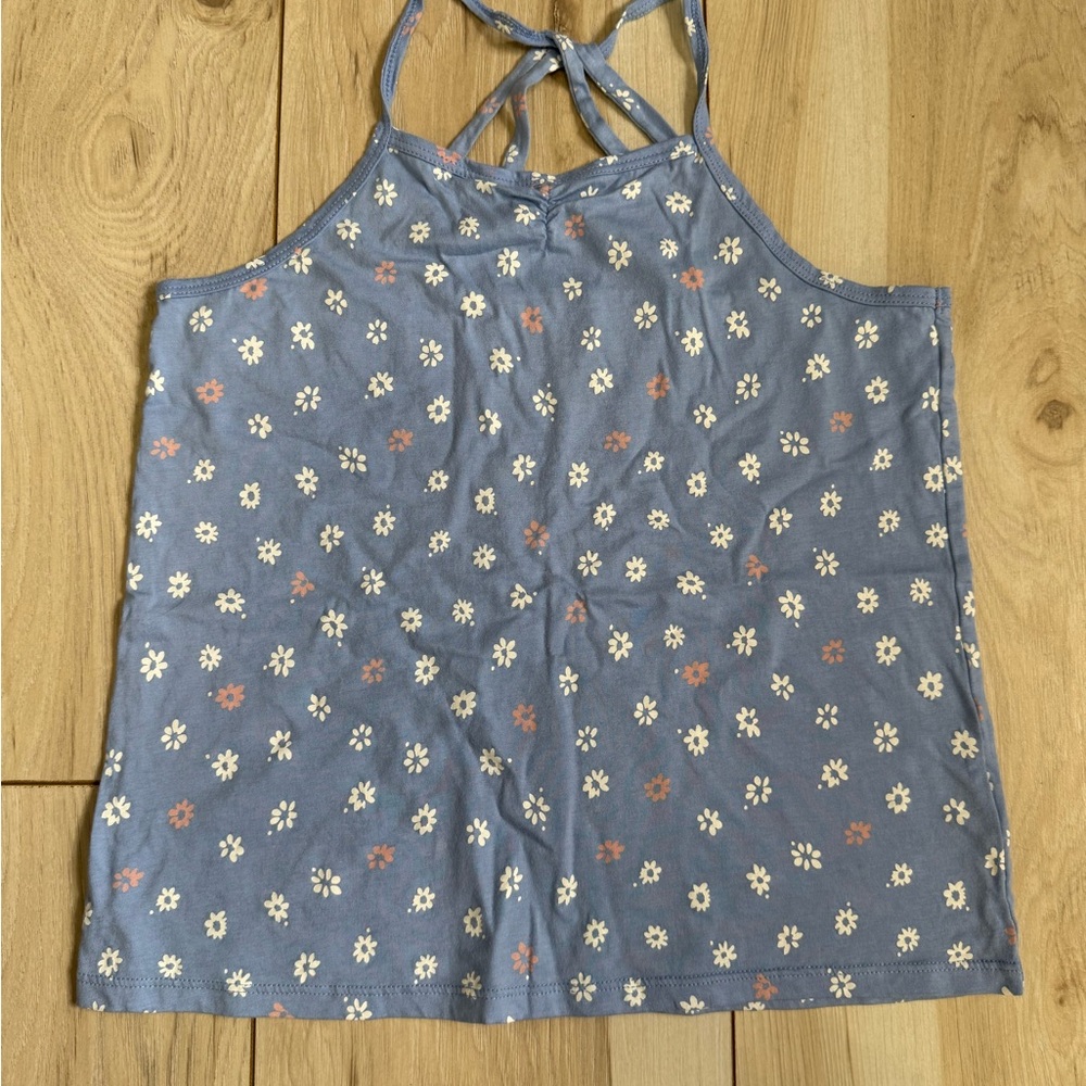 OshKosh B'gosh Blue Floral Halter Top